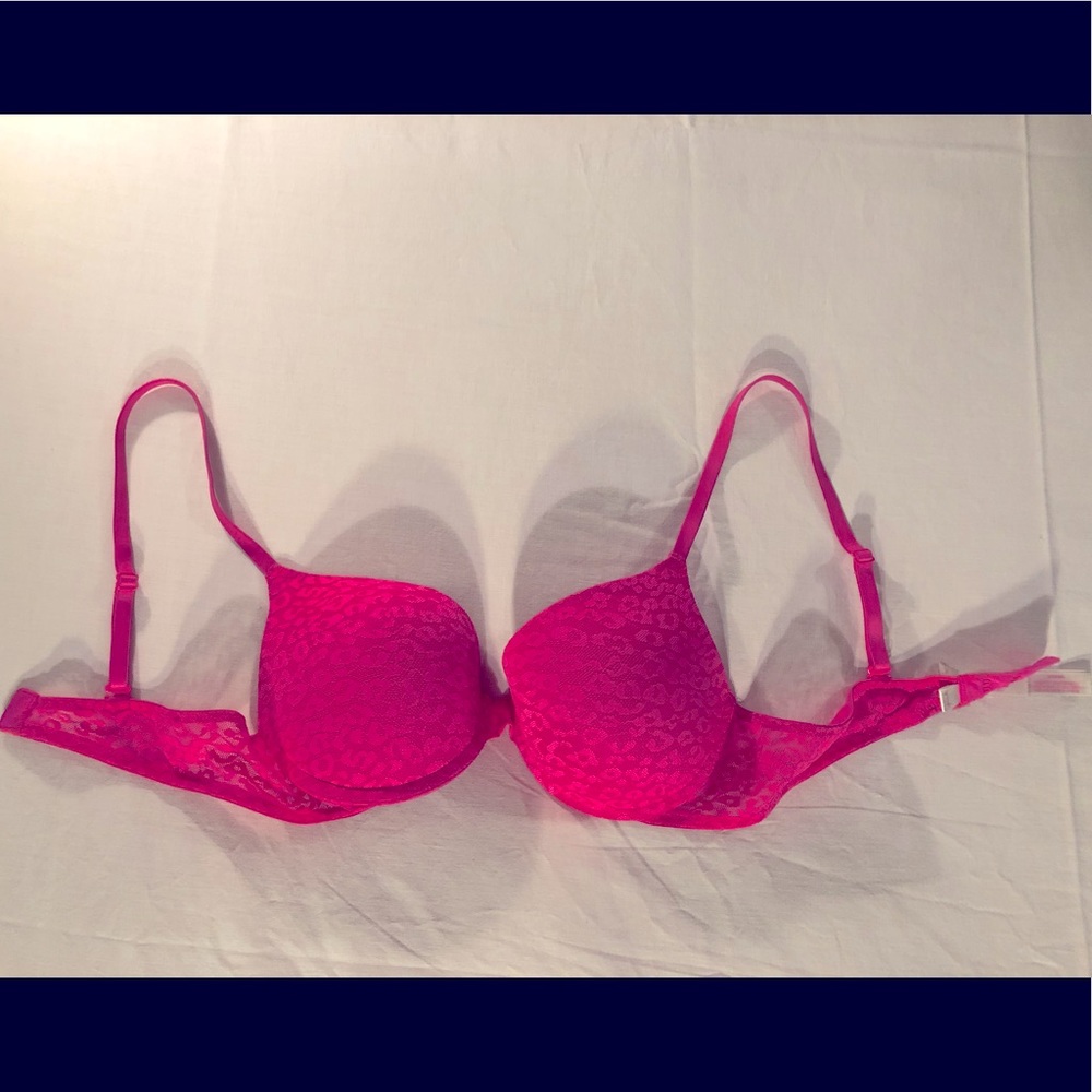 Hot Pink- v/s Push-up Bra- 36B